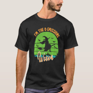 Camiseta Bruxa de Halloween Net 0 Emissões