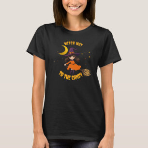 Camiseta Bruxa de Halloween - Que caminho para o doce