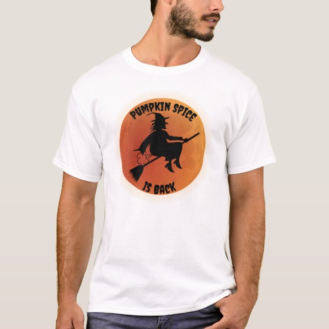 Camiseta Bruxa de Halloween Voadora (Frente)