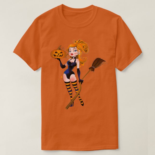 Camiseta Bruxa de Halloween Wicktly Wicked (Frente do Design)