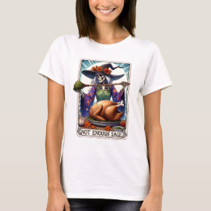 Camiseta Bruxa Divertida Não Há Sálvia Suficiente no Dia de