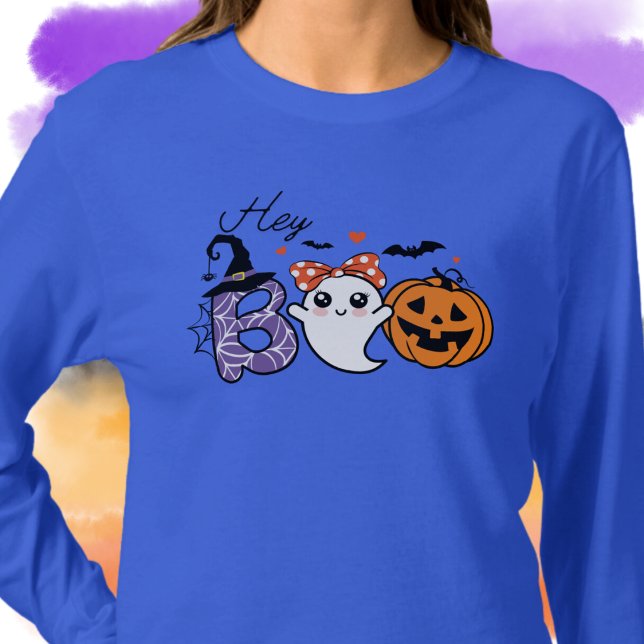 Camiseta Bruxa do Boo Halloween, Fantasma, Abóbora (Criador carregado)