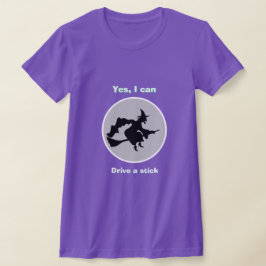 Camiseta Bruxa do Dia das Bruxas Sim Eu posso dirigir uma c