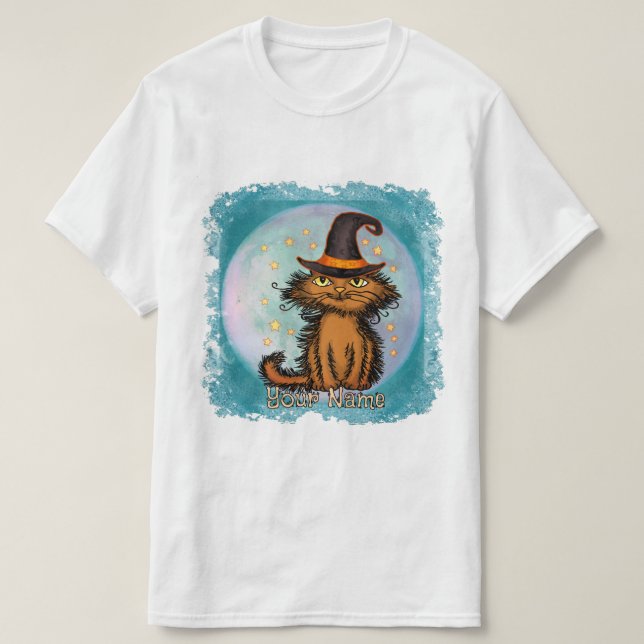 Camiseta Bruxa do Gato Desgrenhado (Frente do Design)