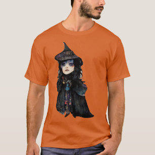 Camiseta Bruxa do João e Maria Aquarela Halloween STIC