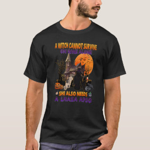 Camiseta Bruxa Do Vinho Ela Precisa De Um Cachorro De Lhasa