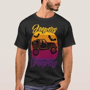 Camiseta Bruxa dos Caçadores de Jeepers no 4X4 Voando contr