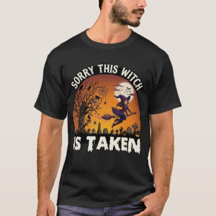Camiseta Bruxa É Levada Penteado Árvore Cemitério Halloween