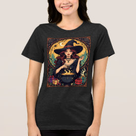 Camiseta Bruxa Encantadoramente Encantada Com Aranhas