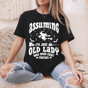 Camiseta Bruxa Engraçada Assumindo que sou apenas uma senho