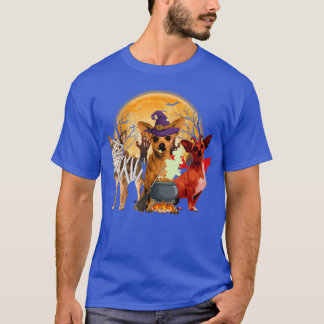 Camiseta Bruxa Engraçada Múmia Diabo Chihuahua Proprietário
