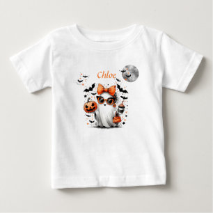 Camiseta Bruxa Fantasma Caprichosa Andando de Bicicleta 