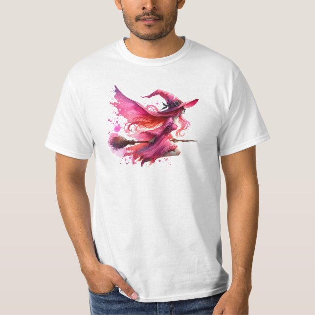 Camiseta bruxa fantasma de halloween assustadora (Frente)