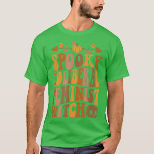 Camiseta Bruxa Feminista Liberal Spooky