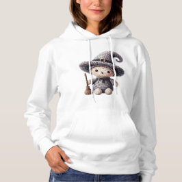 Camiseta Bruxa Fofa de Crochê