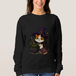 Camiseta Bruxa Gata Mal-Humorada Halloween
