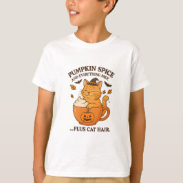 Camiseta Bruxa Ginger Cat - Design de Halloween Bonito com