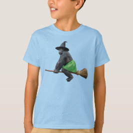 Camiseta Bruxa Gorila Engraçada para Crianças