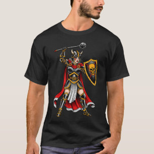 Camiseta Bruxa Gótica e Túmulo de Esqueleto Fantasia Sombri
