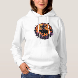 Camiseta Bruxa Gótica Gato Preto Halloween Lua