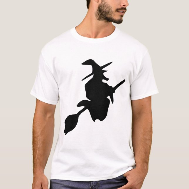 Camiseta bruxa halloween (Frente)