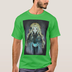 Camiseta Bruxa loira com cristal brilhante