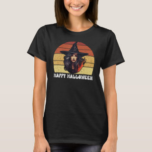 Camiseta Bruxa Má de Halloween Feliz