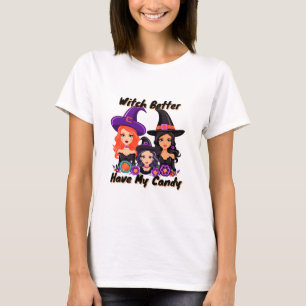 Camiseta Bruxa Melhor Ter Meu Doce