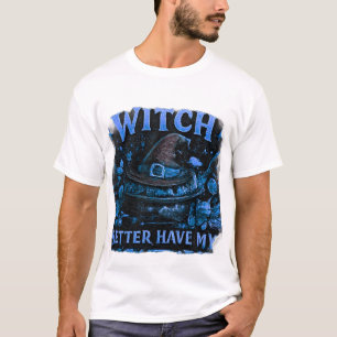 Camiseta Bruxa Melhor Ter Meu Doce Gráfico Divertido de Hal