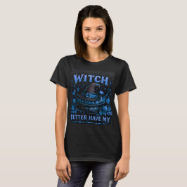 Camiseta Bruxa Melhor Ter Meu Doce Gráfico Divertido de Hal