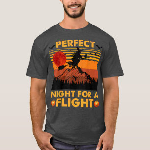 Camiseta Bruxa, Noite Perfeita Para Um Voo Halloween Kids C