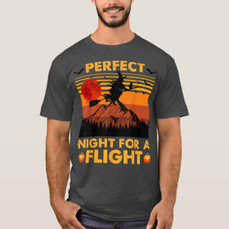 Camiseta Bruxa, Noite Perfeita Para Um Voo Halloween Kids C