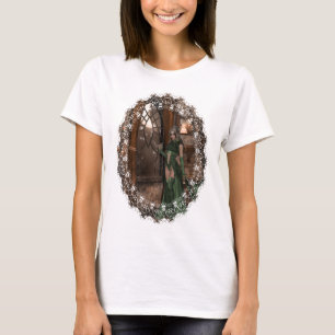 Camiseta Bruxa pela janela :: Designs de Halloween