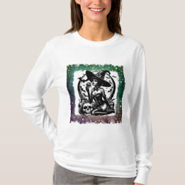 Camiseta Bruxa Pin-up Halloween