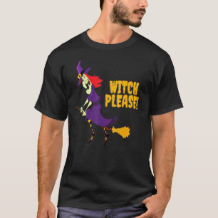 Camiseta Bruxa, Por Favor, Feiticeira Halloween, Truque Spo
