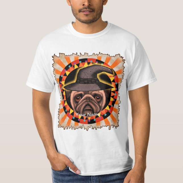 Camiseta Bruxa Pug  (Frente)