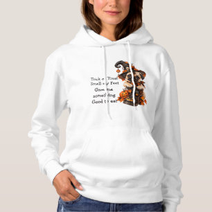 Camiseta Bruxa Pug Fofa Halloween Doce ou Travessura