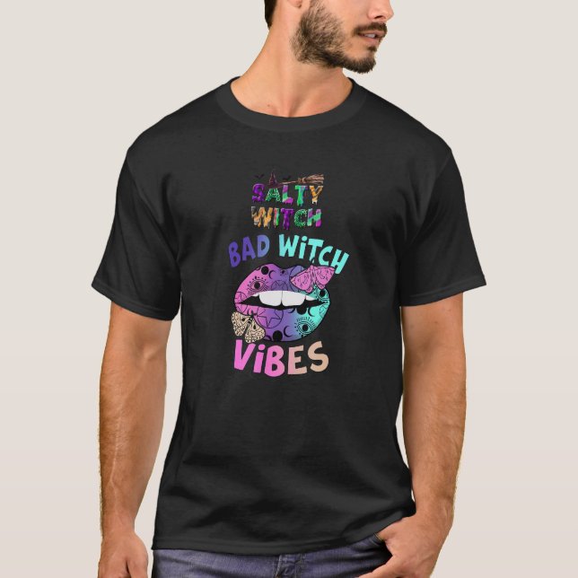 Camiseta bruxa salgada bruxa má (Frente)