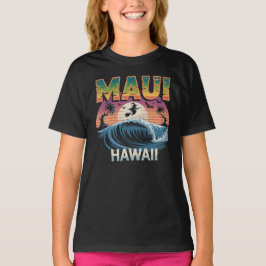 Camiseta Bruxa Surfando no Broom Maui Hawaii Halloween