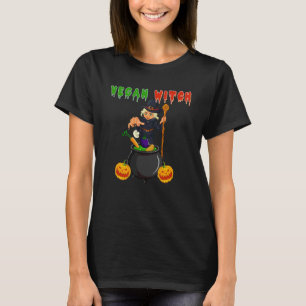Camiseta BRUXA VEGANA Dia Mundial do Vegetariano Halloween