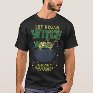 Camiseta Bruxa Vegana Halloween Veganismo Fofo Ovo Lacto
