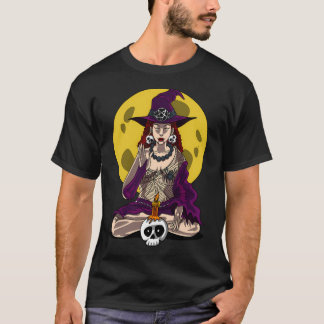 Camiseta Bruxa Zen Yoga Halloween
