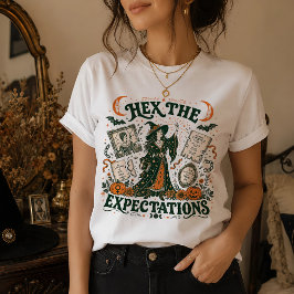 Camiseta Bruxaria as Expectativas Feminista Feiticeira Hall