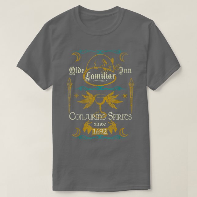 Camiseta Bruxaria Familiar Inn Wiccan Witch 1692 Ts (Frente do Design)