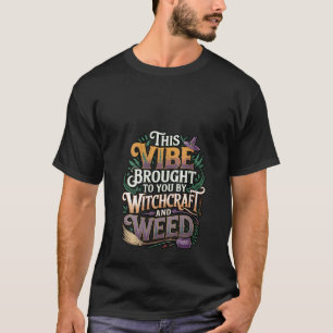 Camiseta Bruxaria Feminina e Maconha Estética Divertida de