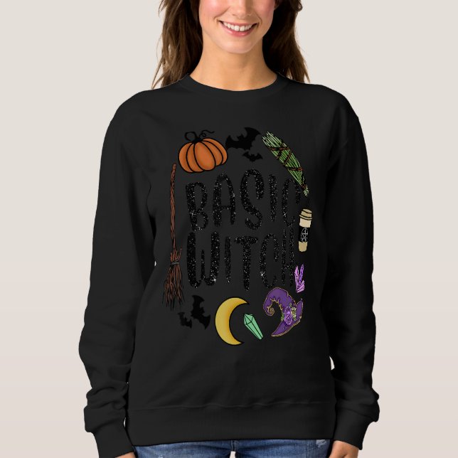 Camiseta Bruxas Básicas de Chapéu de Bruxa de Pumpkin Moon  (Frente)