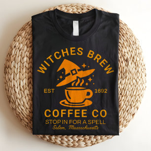 Camiseta Bruxas Bream Salem Massachusetts Café de Halloween