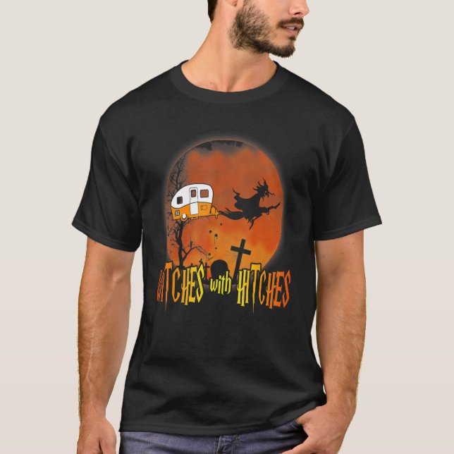 Camiseta Bruxas Com Problemas  Halloween (Frente)