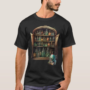 Camiseta Bruxas de Halloween Apothecary Spooky Spells Potio