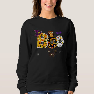 Camiseta Bruxas de Halloween Com Aranhas e Chapéu de Bruxa 